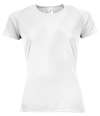 01159 Ladies Sporty Performance T-Shirt White colour image
